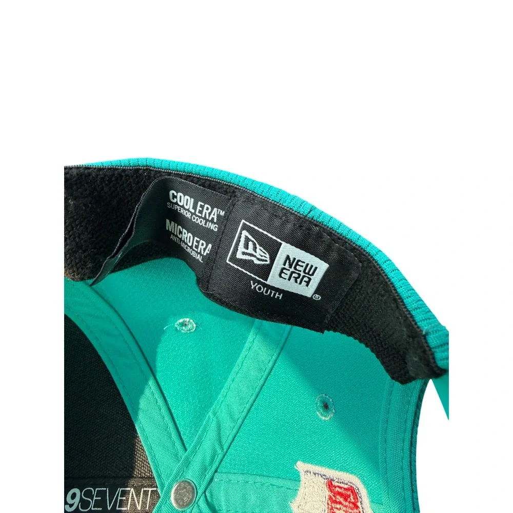 New Era Miami Dolphins Youth Hat Aqua Teal 9SEVENTY NFL Snapback Sideline Cap